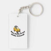 Zeg Hallo tegen mijn vorkheftruck. Sleutelhanger (achterkant)