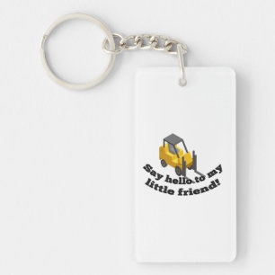 Zeg Hallo tegen mijn vorkheftruck. Sleutelhanger