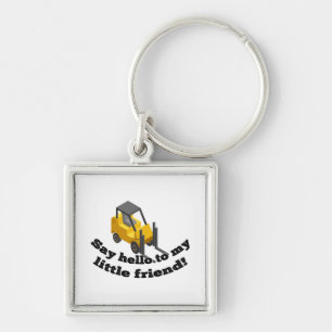 Zeg Hallo tegen mijn vorkheftruck. Sleutelhanger