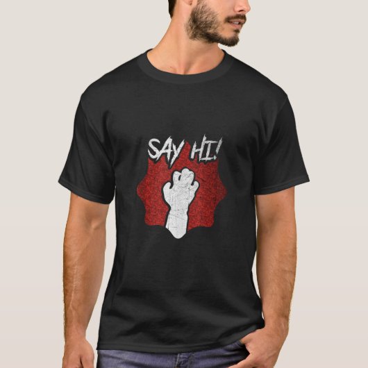 Zeg hallo tegen Zombie Hands Tanktop (Voorkant)