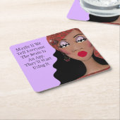 Zeg hen dat het brein een app Humor is - DIVA Kartonnen Onderzetters (Schuin)