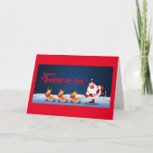 ZEG HET AAN ALLE "MERRY CHRISTMAS"-HOLIDAY-KAART FEESTDAGEN KAART (Voorkant)