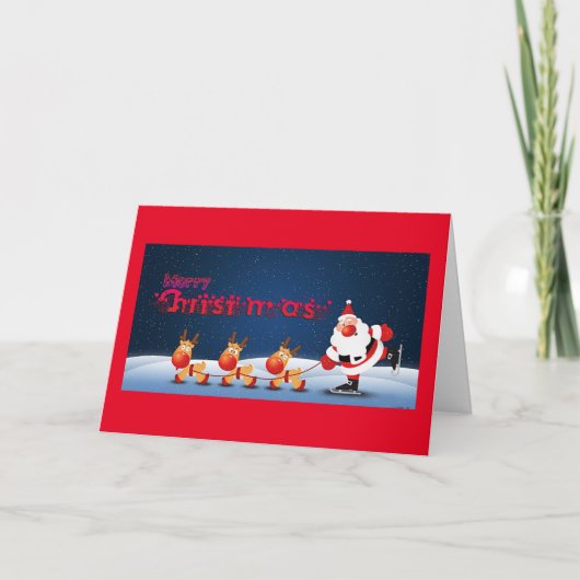 ZEG HET AAN ALLE "MERRY CHRISTMAS"-HOLIDAY-KAART FEESTDAGEN KAART (Voorkant)