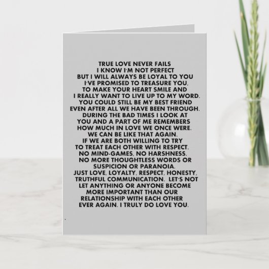 ZEG HET AANGEZIEN HET VERLIES VAN QUOTES RELATIES  KAART (Voorkant)