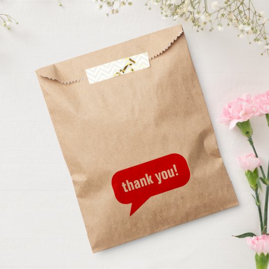 Zeg het. bedankzakje (Gezegeld)
