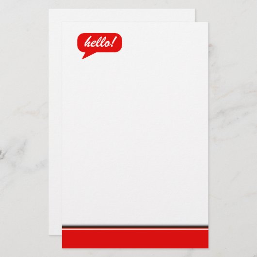 Zeg het. briefpapier (Voorkant / Achterkant)