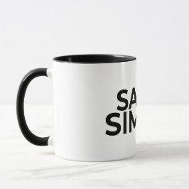 Zeg het Eenvoudig Minimalistische Zen Citaat Koffi Mok