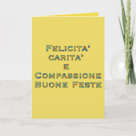 Zeg het in de Italiaanse vakantie Kaart