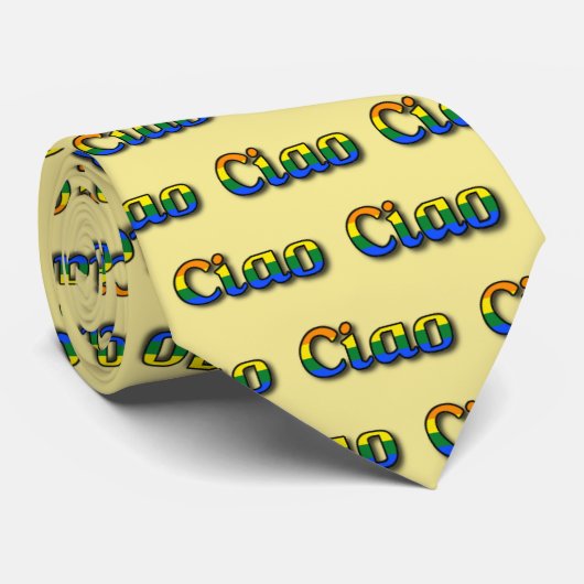Zeg het in het Italiaans Hallo het Stropdas van de (Opgerold)