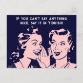 Zeg het in het Jiddisch Briefkaart (Voorkant)