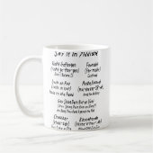 Zeg het in het Jiddisch Koffiemok (Links)