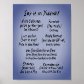 Zeg het in het Jiddisch Poster (Voorkant)
