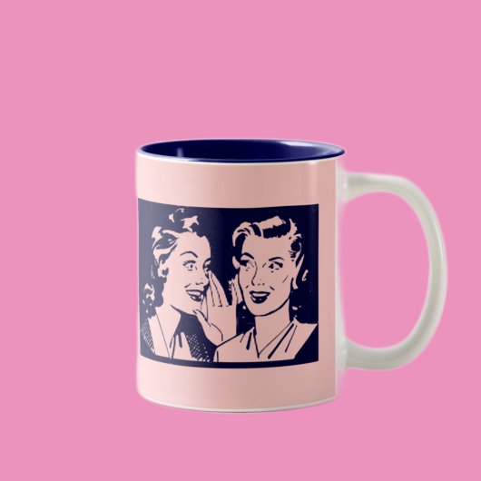 Zeg het in het Jiddisch Tweekleurige Koffiemok