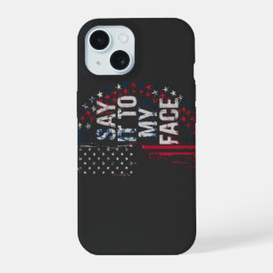 Zeg het in mijn gezicht Kamala Harris 2024 campagn iPhone 15 Case