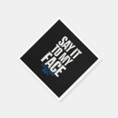 Zeg het in mijn gezicht Kamala Harris 2024 Servet (Hoek)