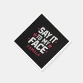 Zeg het in mijn gezicht Kamala Harris President 20 Servet (Hoek)