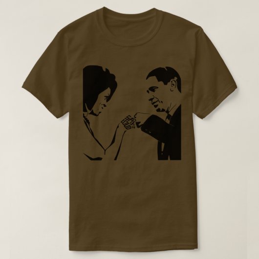 ZEG HET LUID Obama vuistslag T-shirt (Design voorkant)