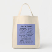 Zeg het maar in Yiddish Blue Tote Bag (Voorkant)