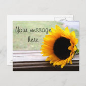 Zeg het maar in zonnebloemen briefkaart (Voorkant / Achterkant)