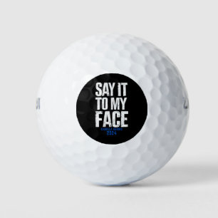 Zeg het me recht in mijn gezicht Kamala Harris 202 Golfballen