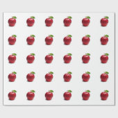 ZEG HET MET APPLES die papier verpakken (Vlak)