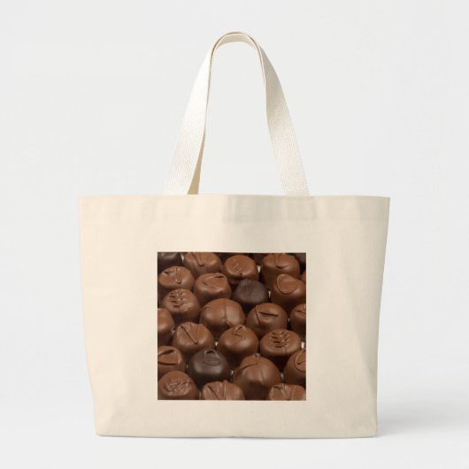 Zeg het met Chocolade! Grote Tote Bag (Voorkant)