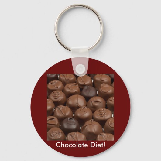 Zeg het met Chocolade! Sleutelhanger (Voorkant)