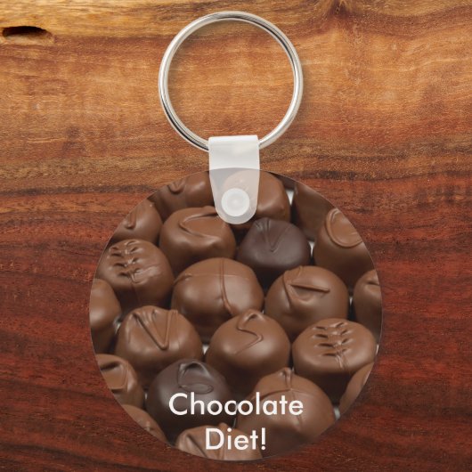 Zeg het met Chocolade! Sleutelhanger (Voorkant)