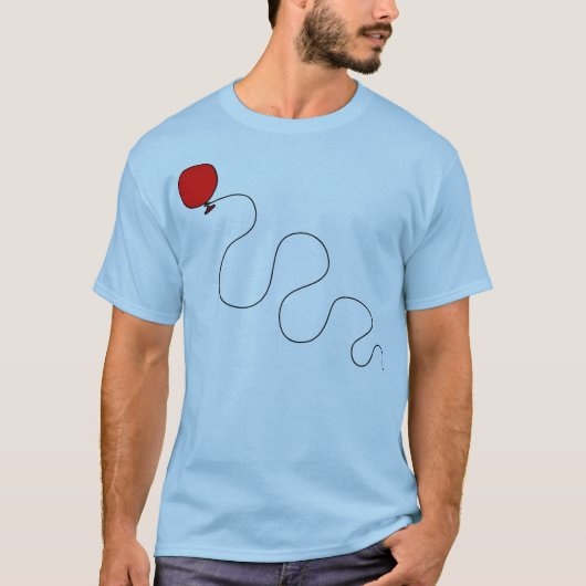 Zeg het met een ballon t-shirt (Voorkant)