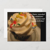 Zeg het met een Cupcake Briefkaart (Voorkant / Achterkant)