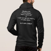 Zeg het met een GLIMLACH Hoodie (Achterkant)