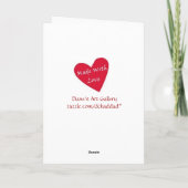 Zeg het met een kus. -Verjaardag Kaart (Achterkant)