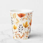 Zeg het met herfstbladeren 2 - Papieren beker (Links)