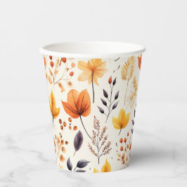 Zeg het met herfstbladeren 2 - Papieren beker