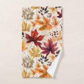 Zeg het met herfstbladeren 3 - bad handdoek (Handdoek)