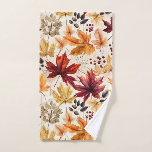 Zeg het met herfstbladeren 3 - bad handdoek (Handdoek)