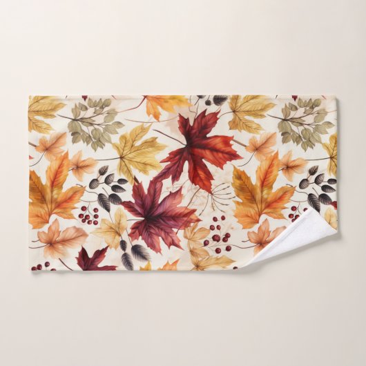 Zeg het met herfstbladeren 3 - bad handdoek (Handdoek)