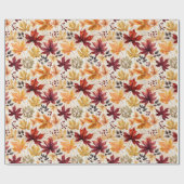 Zeg het met herfstbladeren 3 - cadeaupapier (Vlak)