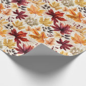 Zeg het met herfstbladeren 3 - cadeaupapier (Hoek)