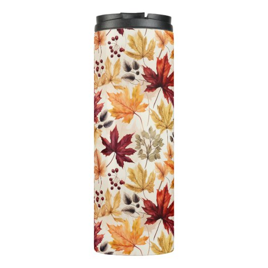 Zeg het met herfstbladeren 3 - Gepersonaliseerd Thermosbeker (Achterkant)