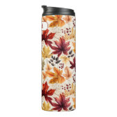 Zeg het met herfstbladeren 3 - Gepersonaliseerd Thermosbeker (Geroteerd rechts)