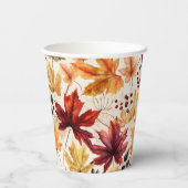 Zeg het met herfstbladeren 3 - Papieren beker (Achterkant)