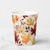 Zeg het met herfstbladeren 3 - Papieren beker (Links)