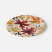 Zeg het met herfstbladeren 3 - papieren bordje (Gekanteld)