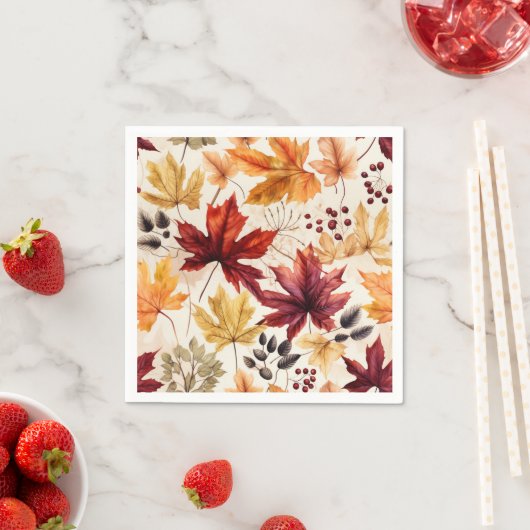 Zeg het met herfstbladeren 3 - servet (Insitu)