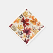 Zeg het met herfstbladeren 3 - servet (Hoek)