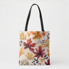 Zeg het met herfstbladeren 3 - tote bag