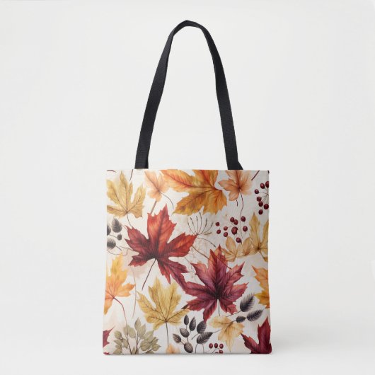 Zeg het met herfstbladeren 3 - tote bag (Voorkant)