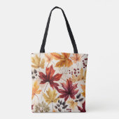 Zeg het met herfstbladeren 3 - tote bag (Achterkant)