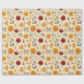 Zeg het met herfstbladeren - cadeaupapier (Vlak)